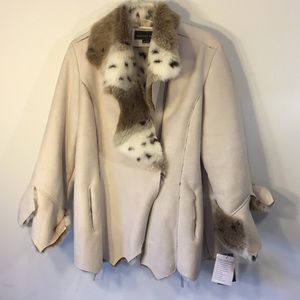 Regent Park Heavy Warm Winter Coat Faux Fur Large